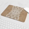 thumbnail image 5 of CafePress - Shabby Chic Burlap Lace Mousepad - Non-slip Rubber Mousepad, Gaming Mouse Pad, 5 of 6