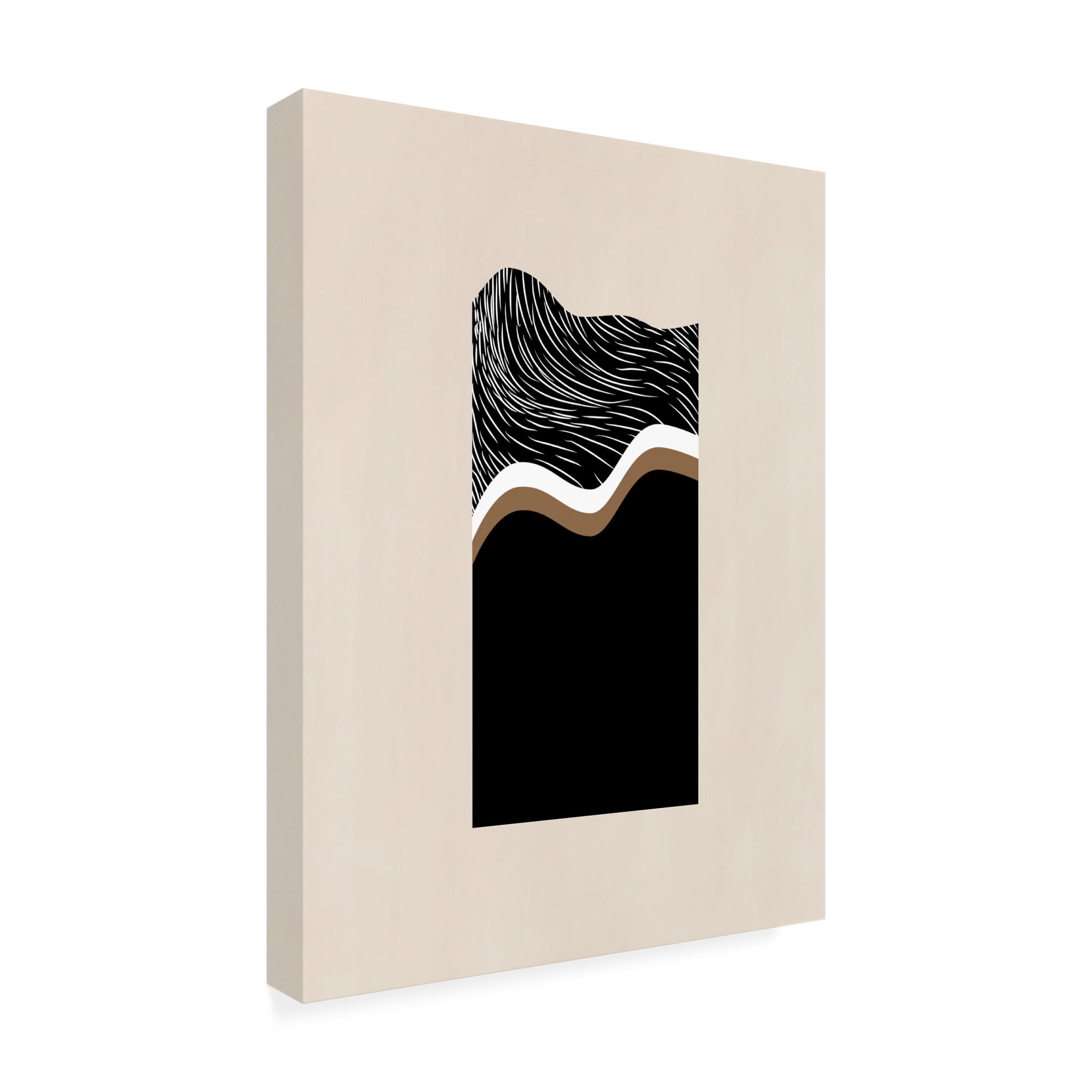 Trademark Fine Art Elena Ristova  White Wave Art No.2 Canvas Wall Art