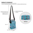 thumbnail image 6 of HELLHERO Salamander Coral Pattern 4.33x1.97x7.09 Women Shoulder Bag Polyester for Unisex, 6 of 7