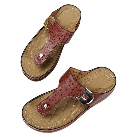 

Fovolat Women Flip Flop Sandals Comfortable Backless Slipper|Soft Walking Shoes|Casual Daily Wedges Sandals for Women Girls