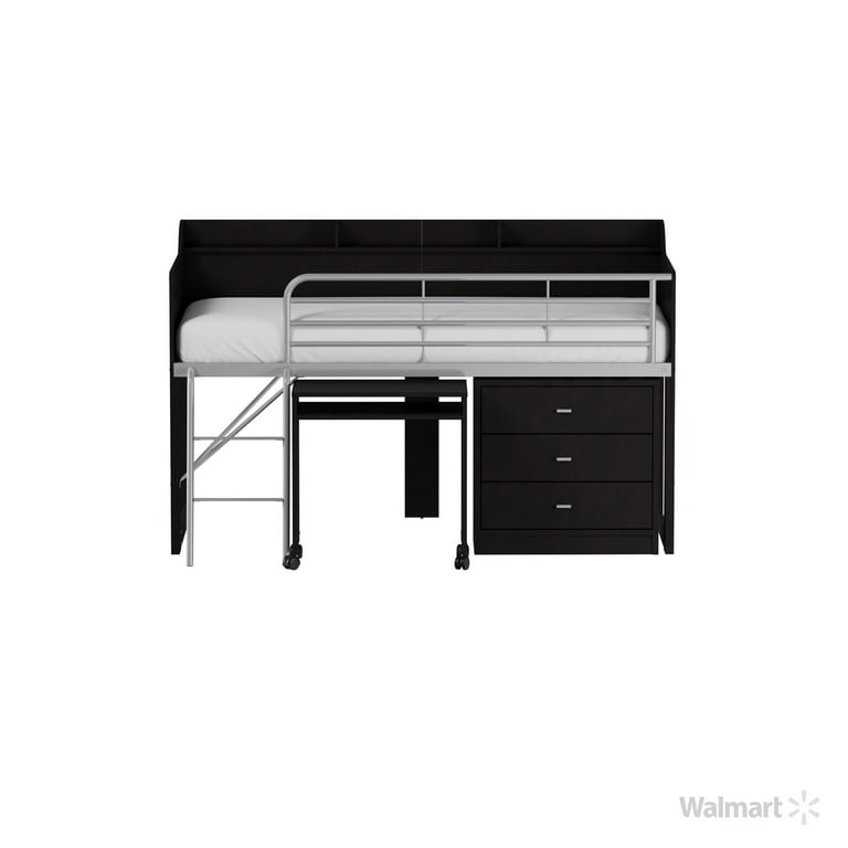 Alcester twin low loft bed with drawers outlet