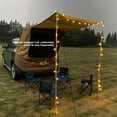 thumbnail image 4 of Portable Camping Car Trunk Tent SUV Awning Shelter Rear Sunshade Canopy Brown, 4 of 7