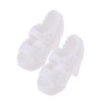 thumbnail image 1 of Sandalias de , , , calcetines con lazo, accesorios, moda en miniatura para muñeca Blanco Yotijar  Muñeca Zapatos de tacón alto, 1 of 5