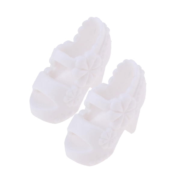 Sandalias de , , , calcetines con lazo, accesorios, moda en miniatura para muñeca Blanco Yotijar Muñeca Zapatos de tacón alto