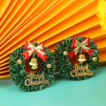 thumbnail image 2 of Casa de muñecas en miniatura, serie navideña, árbol de Navidad, trineo, elfo, micropaisaje, Papá Noel, muñecos de nieve, decoración, accesorios artesanales, 2 of 5