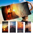 thumbnail image 4 of PHIGZNT Microfiber Sand Free Beach Towel-Oversized Large Fast Dry Super Absorbent Lightweight Thin Bath Towels Blanket for Travel Pool Swimming Camping Girls Women Men Adults, 4 of 4