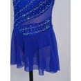 thumbnail image 5 of LiiYii Girls Latin Jazz Lyrical Dance Dress Ballroom Dancewear Ballerina Outfits High-Low Hem Tutu Skirt Blue 16, 5 of 7