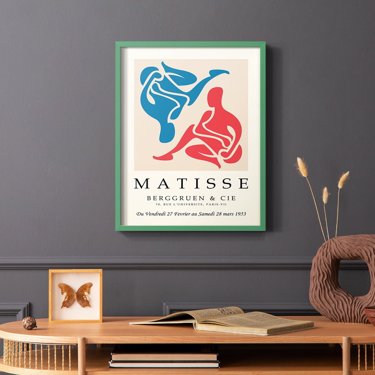Matisse CCCXXXVI in Green Solid Wood 11 x 14 Framed Print
