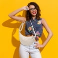 thumbnail image 4 of Bolso bandolera de mujer Bolso de nylon para dumplings - Bolso de hombro de tela impermeable y ligera, diseño minimalista clásico, bolso versátil para el diario, 4 of 6
