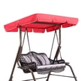 thumbnail image 4 of Pebbuoy Garden Swing Canopy Replacement UV-Resistant Waterproof Easy to Install Silver-coated Oxford Cloth Swing Seat Cover Sun Shade, 4 of 7