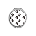 thumbnail image 1 of Chien Animal Griffe Patte Impression Protéger Animal Main Compact Miroir Rond Portable Poche Verre, 1 of 3