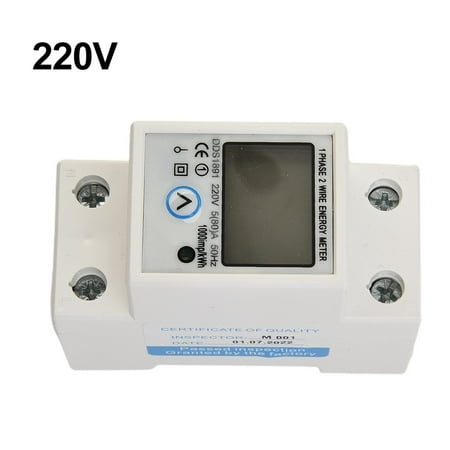 

Din Rail Digital Single Phase Reset Zero Energy Meter kWh Wattmeter Electricity