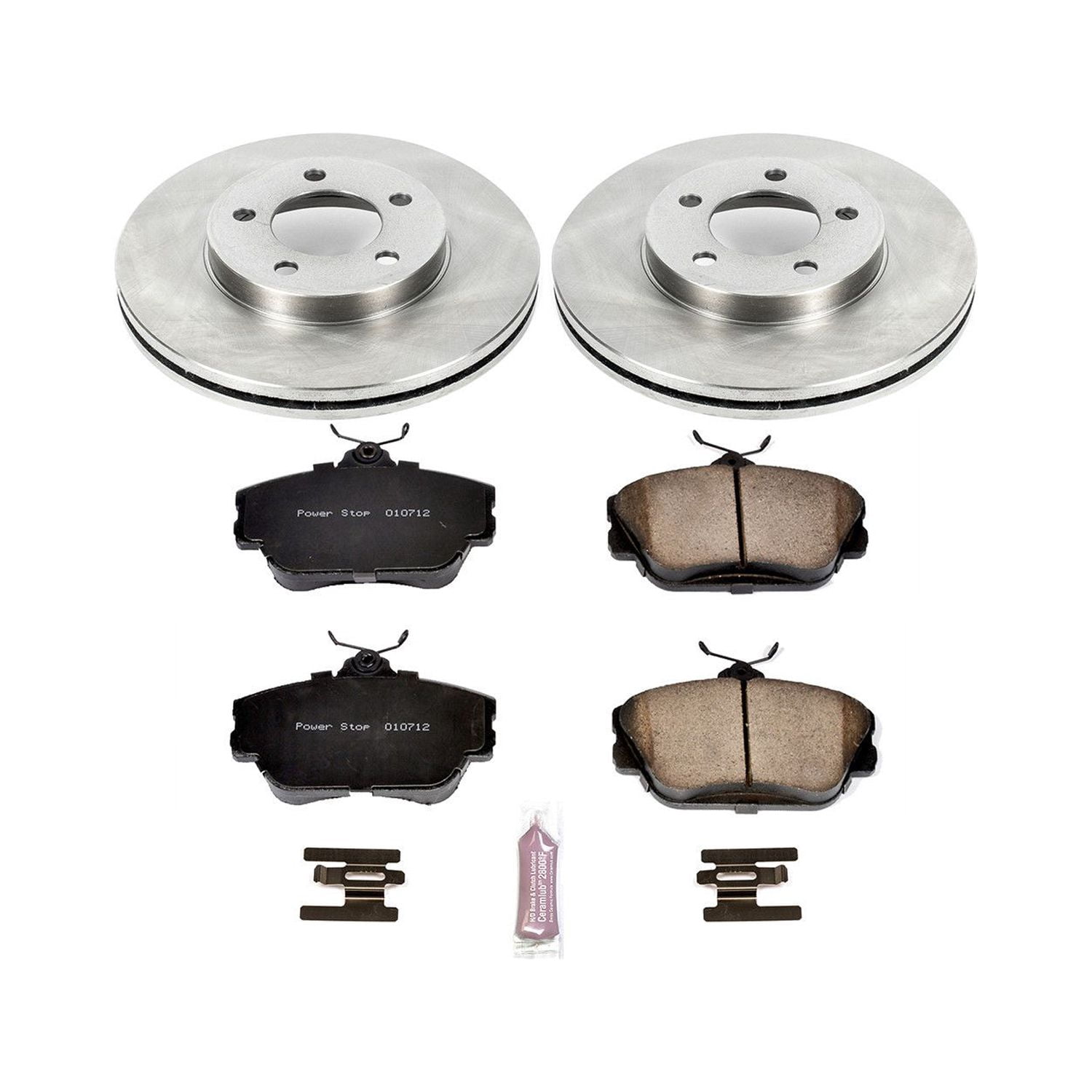 Power Stop Front Stock Replacement Brake Pad and Rotor Kit KOE5406 Fits 1995 Ford Taurus