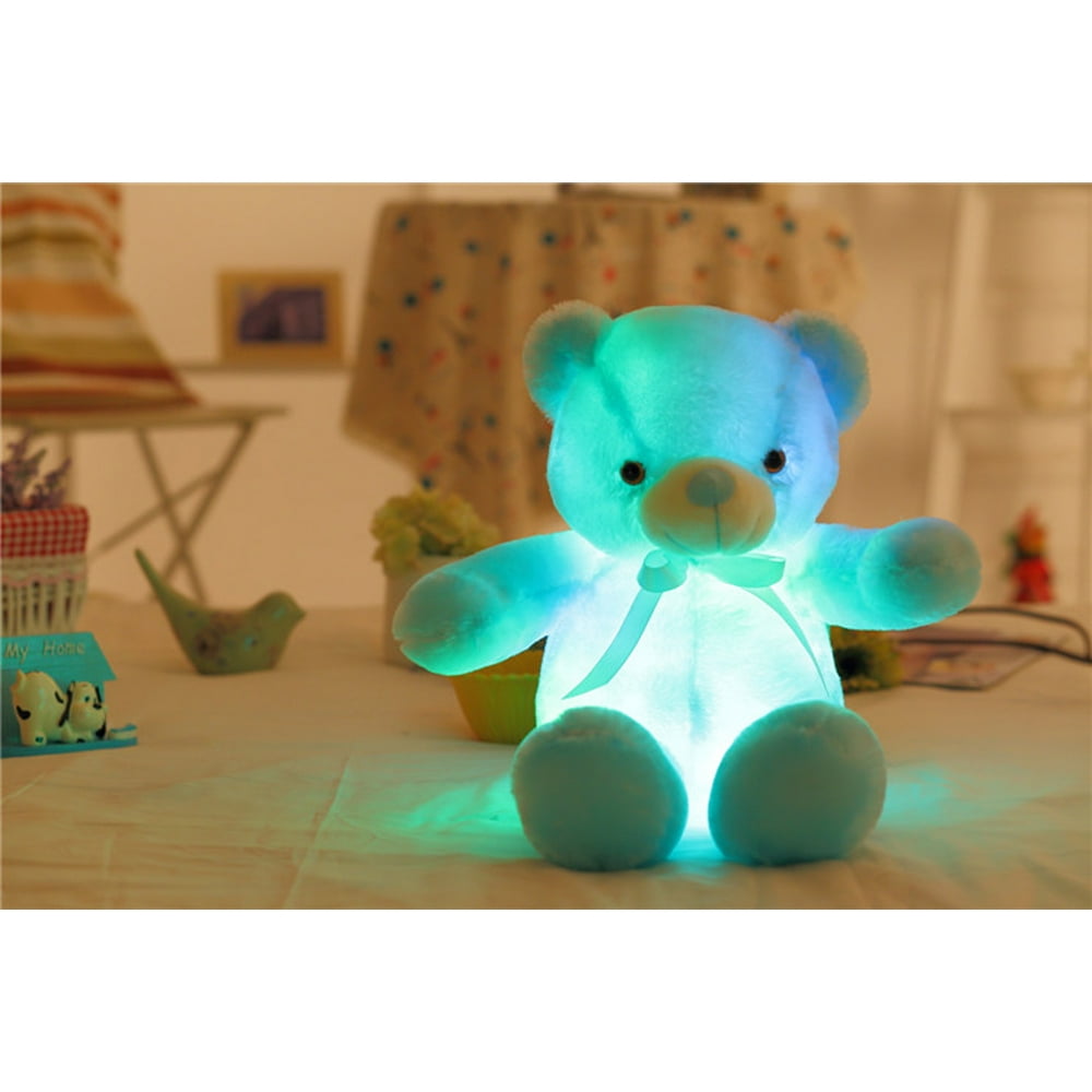 bh baby color changing led plush pillow sky blue teddy bear bh baby color changing led plush pillow sky blue teddy bear