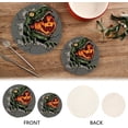 thumbnail image 4 of SKYSONIC Halloween Pumpkin Dinosaur Pot Holders Trivets, 2 Pcs Heat Resistant Trivets, Cotton Thread Weave Mats for Hot Pads Pans Pot Bowl Teapot for Kitchen Decor, 4 of 7
