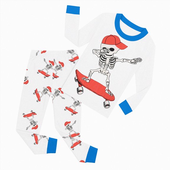5-6 Years Tween Halloween Pajama Set Long Sleeve Pants Sleepwear Outfits Girls Nightgown Matching Family Christmas Pajamas