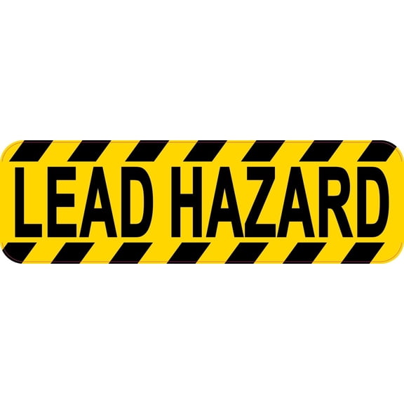 10in x 3in Lead Hazard Sticker