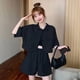 thumbnail image 4 of Conjunto de Pijama con botones para mujer, ropa de dormir Coreana de 2 piezas, ropa de noche sólida, traje de casa, 2023, 4 of 4