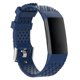 thumbnail image 3 of Pulsera de silicona con orificio oblicuo para Fitbit Charge 3 S (azul oscuro, 3 of 4