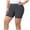 ER45_Gray, variant on Women's Elastic Waist Ribbed Yoga Workout Shorts Athletic Leggings Slim Fit Breathable Shorts Army Green 5XL