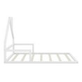 thumbnail image 5 of Leumius Full Size Floor Bed with House-Shaped Headboard,Montessori Bed Low Floor Bed Frame with Slats for Boys Girls,No Box Spring Needed,White, 5 of 8