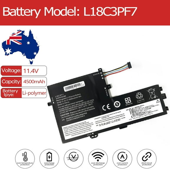 L18C3PF7 Laptop Battery for Lenovo Ideapad S340-15IWL Touch S340-14IM 5B10W6719 S340-15IWLA S340-14IIL S340-14API S340-15IWL C340-14 L340-15 L340-17 S340-15IWL 81QF (DF19) 81N8 DC19