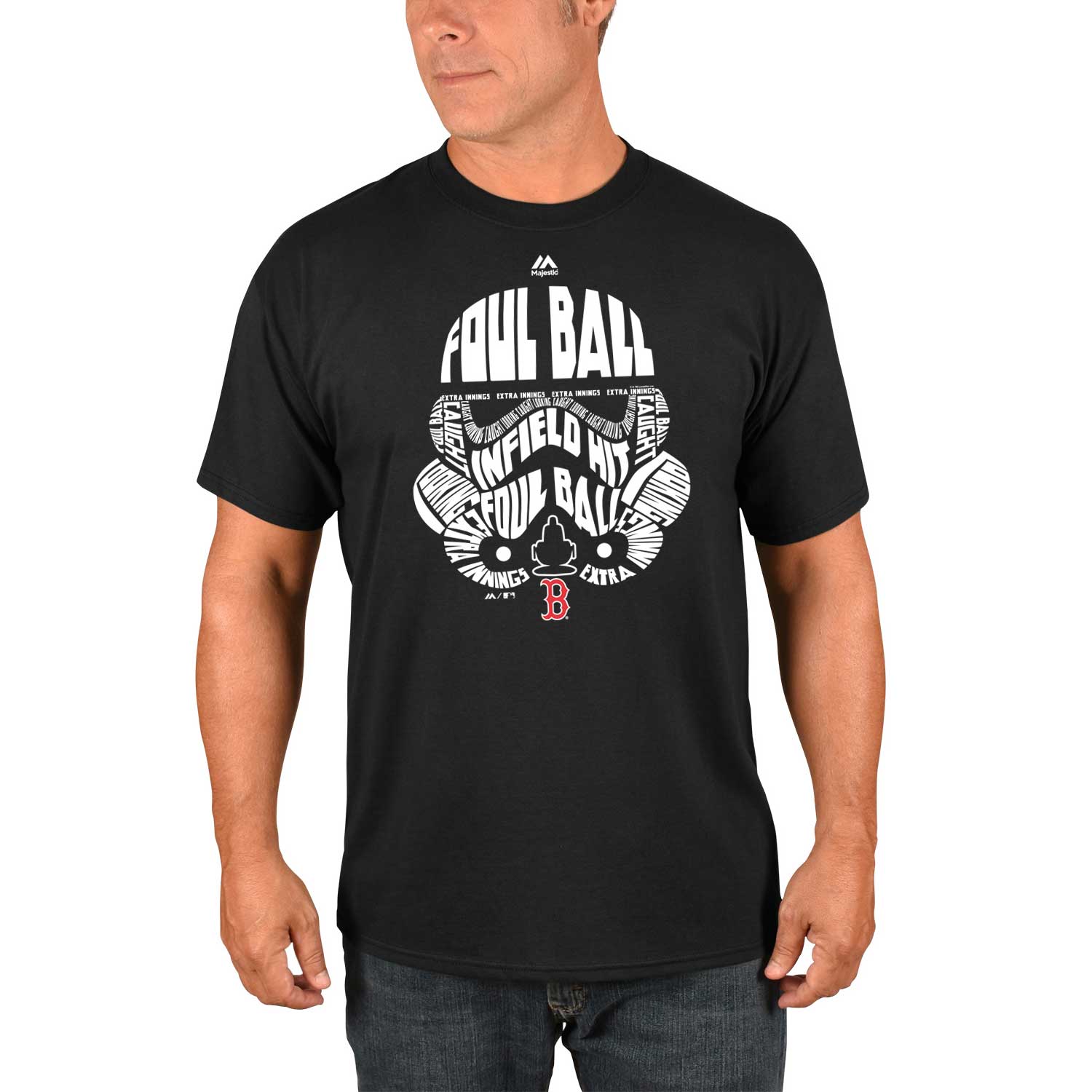 black red sox shirt