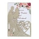 thumbnail image 4 of Tarjeta de invitación de boda con purpurina, suministros para fiestas, 10 piezas, corte láser, sobres personalizados para novia y novio, 4 of 4