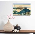 thumbnail image 2 of wall26 Canvas Wll Art - Cushion Pine at Aoyama by Japanese Artist Hokusai - Thirty-six Views of Mount Fuji Series - Giclee Print and Stretched Ready to Hang - 12"x18", 2 of 5