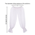 thumbnail image 7 of Vjnyvs Removable Ruffled Puffy Tulle Long Sleeve Bridal Wrap Cape Detachable Peplum Shrug for Wedding Evening Embellished Soft Mesh Bolero, 7 of 7