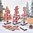 thumbnail image 4 of Christmas Decorations Clearance!! Wooden Gingerbread Man Tabletop Decoration, Christmas, Rustic Style, Christmas Tree Decoration, 4 of 7
