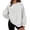 White, variant on Bexdxz Women's Oversized Polka Dot Crewneck Sweatshirt, Soft Long Sleeve Pullover Top, Casual Y2K Fall Daily Wear Outfit White L