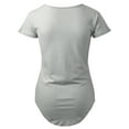 thumbnail image 2 of Ma Croix Womens Layering T Shirts Crewneck Casual Hipster Longline Bottom Ultra Soft Handfeel, 2 of 6