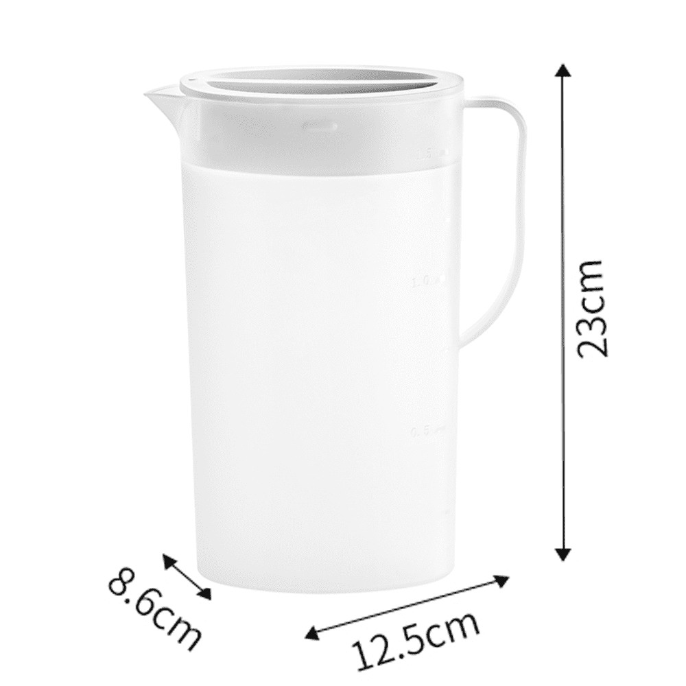 Amazing Abby - Quadly - Acrylic Pitcher (64 oz), Clear Plastic Water Pitcher  with Lid, Fridge Jug, BPA-Free, Shatter-Proof, Great for Iced Tea, Sangria,  Lemonade, Juice, Milk, and More - Yahoo Shopping