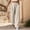 Beige, variant on SIYUDAN Pants For Women Woman Pants Casual GreenAdult Yoga Pants Comfy Work Pants Wide Leg Trousers Women With Pockets Summer Clothes For Women