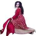 thumbnail image 3 of Dressy Anarkali with gold work in front and back, 3 of 3