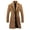 A-Coffee, variant on Women Winter Wool Blend Mid-Long Coat Warm Single Breasted Pea Coat Notch Lapel Trench Coat Jacket with Pocket D-Blue