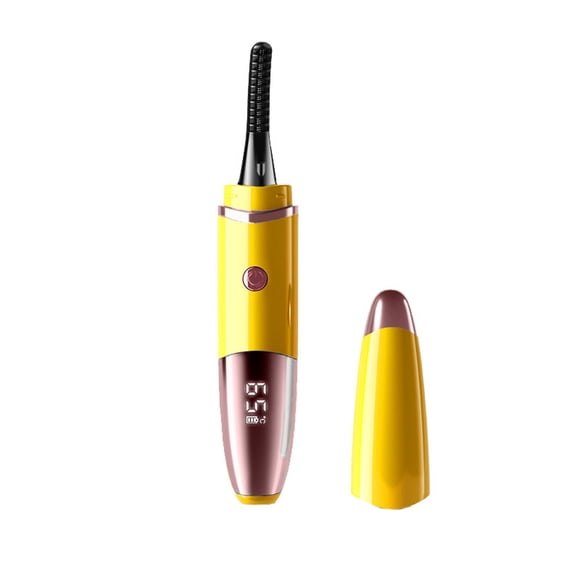 Rizador pestañas térmico USB carga duradero LED 4 temperaturas herramienta maquillaje.