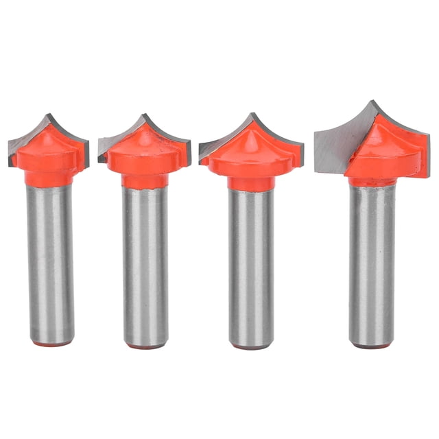 Brocas para enrutador de carpintería, 4 piezas Brocas para enrutador de carpintería Brocas para enrutador Brocas para enrutador de vástago Brocas para enrutador de precisión