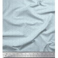 thumbnail image 1 of Soimoi Blue Georgette Viscose Fabric Stars Star Print Fabric by Yard 42 Inch Wide, 1 of 3