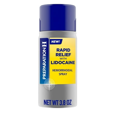 Preparation H Rapid Relief Hemorrhoidal Treatment Spray With (Add %) Lidocaine for Itching, Burning, and Pain, 3.8 Oz