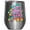Silver, variant on Girl Pwr, Retro Feminist Art Merch Gift, White 12oz Wine Tumbler