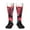 2 Black-2, variant on Red Flame Wolf Head Pattern Women’s Knee High Crew Socks,Trouser Socks Comfortable, Breathable, Moisture-Wicking and Soft