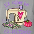 thumbnail image 3 of CafePress - I'd Rather Be Quilting T Shirt - Womens Comfort Colors® Shirt, 3 of 4