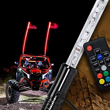 3ft LED Whip APP Controlled Antenas De LED Quick Release Whip Light for