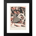 thumbnail image 2 of Winold Reiss 11x14 Black Modern Framed Museum Art Print Titled - Drawing in Two Colors (1915), 2 of 5