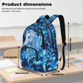 thumbnail image 6 of KUIFORTI Blue Horse Bookbag and Lunch Box Set 4 piece Durable Boys Backpack with Pencil Bags Water Bottle Sleeve for Elementary School Students Back to School Essentials Gifts, 6 of 7