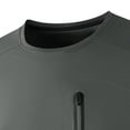 thumbnail image 5 of Antinious Men Solid Short Sleeve Crewneck Summer Zip Pocket Casual T-Shirts, 5 of 5