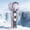95#Purple, variant on Transparent Mecha Handheld Cooling Fan, stepless wind speed regulation, integrated outdoor night light, high airflow portable rechargeable fan for hiking camping daily outdoor activities
