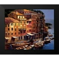 thumbnail image 2 of OToole, Michael 23x20 Black Modern Framed Museum Art Print Titled - Mediterranean Port, 2 of 5